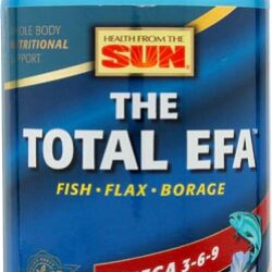 Health From the Sun The Total EFA Ômega 3-6-9 1200mg - 180 Softgels Suporte Completo
