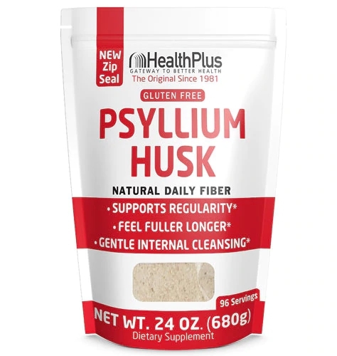 Health Plus Psyllium Husk em Pó - 680g: Fibra Solúvel para Saúde Digestiva e Bem-Estar