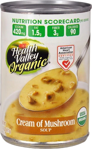 Health Valley Sopa Orgânica Creme de Cogumelos - 411g (14.5 fl oz)