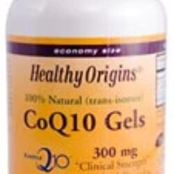 Healthy Origins CoQ10 Gels 300mg - 150 Cápsulas Softgel - Energia e Bem-Estar