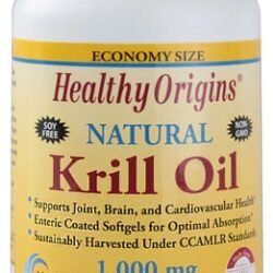 Óleo de Krill Puro Healthy Origins - 1000mg - 120 Cápsulas: Saúde Cardiovascular e Bem-Estar Completo