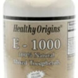 Healthy Origins Vitamina E E-1000 IU – 120 Cápsulas Gelatinosas: Potência e Bem-Estar Antioxidante