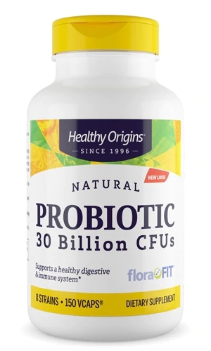 Healthy Origins Probiotic 30 Bilhões CFU - 150 Cápsulas Vegetais - Saúde Intestinal e Bem-Estar