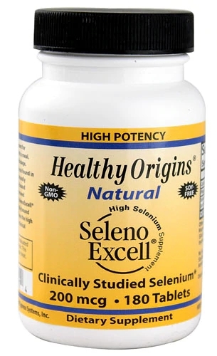 Healthy Origins Seleno Excell® Selenium 200 mcg - 180 Comprimidos: Potencialize Sua Saúde Antioxidante