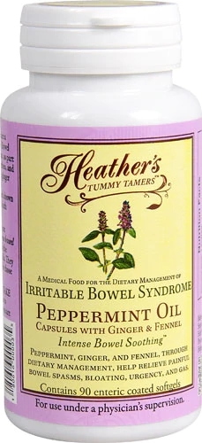 Heather's Tummy Care Óleo de Hortelã - 90 Cápsulas Gelatinosas de Revestimento Entérico