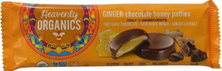 Heavenly Organics Honey Patties™ Gluten Free Chocolate Ginger -- 1.16 oz