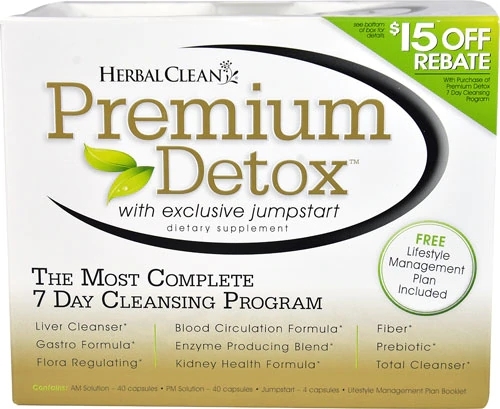 Herbal Clean Premium Detox™ Programa de Limpeza de 7 Dias - 1 Kit Completo