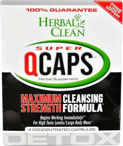 Herbal Clean Super Qcaps™ Maximum Strength: Limpeza Profunda com 4 Cápsulas Poderosas