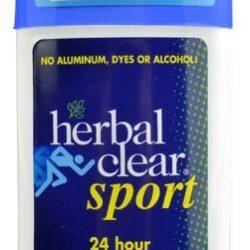 Desodorante Natural Herbal Clear 24 Horas Sport - 51g (1.8 oz) - Proteção Duradoura