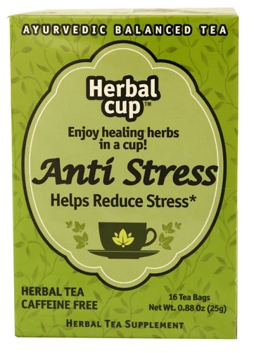 Chá Ayurvédico Herbal Cup Orgânico Anti Estresse - 16 Saquinhos (1.52g por Blend)