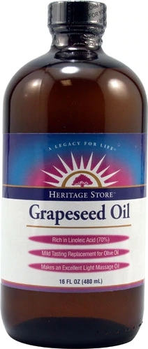 Óleo de Semente de Uva Heritage Products 473ml - Puro e Natural
