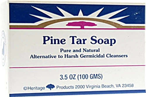 Sabonete de Alcatrão de Pinus Heritage Products 100g - Limpeza Profunda e Bem-Estar Natural