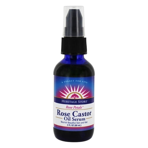 Óleo de Rícino com Rosa Heritage Products, 59ml (2 fl oz) - Cabelos e Pele Radiantes