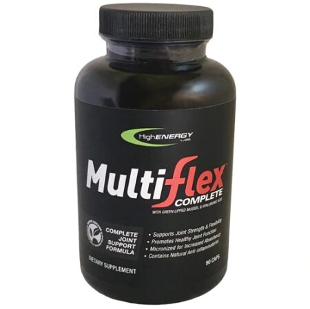 High Energy Labs Multiflex Complete Joint Support Formula with Hyaluronic Acid and Green Lipped Mussel -- 90 Capsules