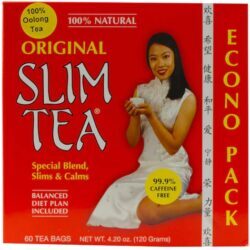 Hobe Labs Original Slim Tea - 60 Saquinhos (Aprox. 132g) - Chá Emagrecedor Natural