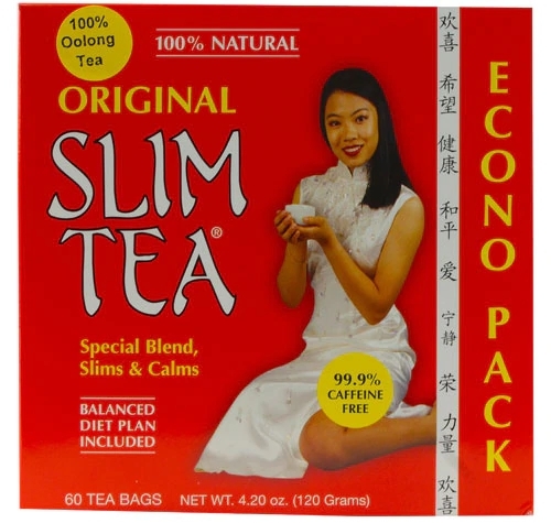 Hobe Labs Original Slim Tea - 60 Saquinhos (Aprox. 132g) - Chá Emagrecedor Natural