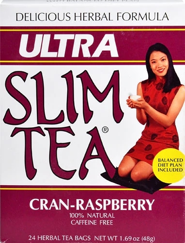 Chá Hobe Labs Ultra Slim Cran-Raspberry 24 Sachês - Seu Aliado para Bem-Estar e Controle de Peso