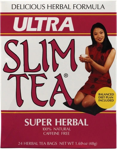 Hobe Labs Ultra Slim Tea Super Herbal - 24 Sachês (2g cada) - Controle de Peso Natural