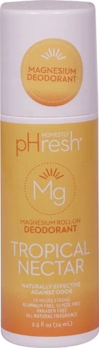 Desodorante Roll-On com Magnésio Honestly pHresh Tropical Nectar - 74ml | Frescor e Bem-Estar Natural