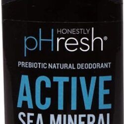 Desodorante Natural Honestly pHresh Prebiótico Minerais Marinhos Ativos 64g (2.25 oz) - Controle de Odor e Bem-Estar