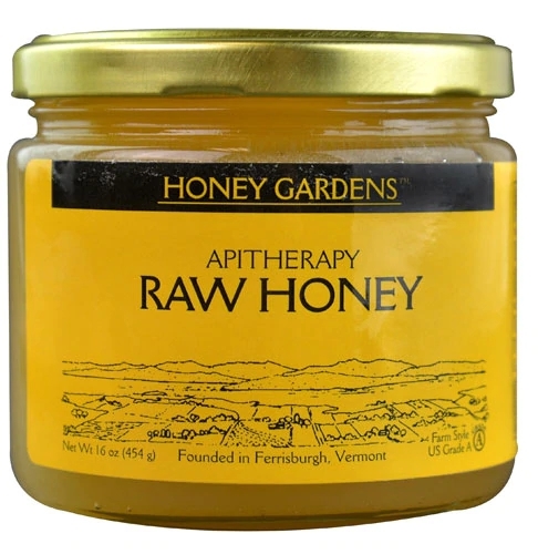 Mel Puro Honey Gardens Apitherapy Raw - 454g: Essência Pura da Natureza para Seu Bem-Estar