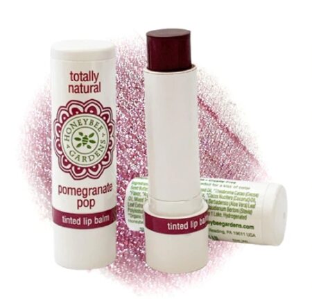 Honeybee Gardens Totally Natural Tinted Lip Balm Pomegranate Pop -- 1 Lip Balm