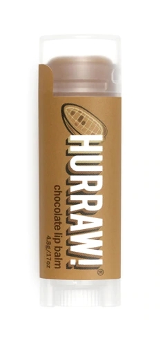 Hurraw! Balm Labial Chocolate Vegano 4.25g: Hidratação Profunda e Sabor Irresistível