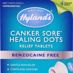 Hyland's Canker Sore Healing Dots - 50 Comprimidos de Dissolução Rápida para Alívio de Aftas