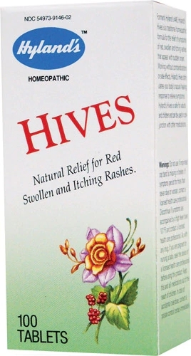 Hyland's Hives 100 Comprimidos: Alívio Natural e Rápido para Coceira e Irritação