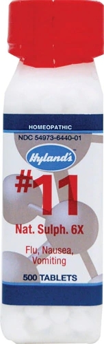 Hyland's No.11 Nat. Sulph. 6x - Natrium Sulfuricum 500 Comprimidos