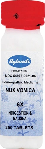 Hyland's Nux Vomica 6x - 250 Comprimidos: Alívio Natural para Desconfortos Digestivos e Estresse