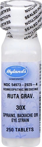 Hyland's Ruta Grav. 30X - 250 Comprimidos: Alívio Natural para Dores e Desconfortos