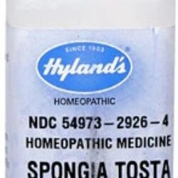 Hyland's Spongia Tosta 30X - 250 Comprimidos: Alívio Homeopático para Tosse e Congestão