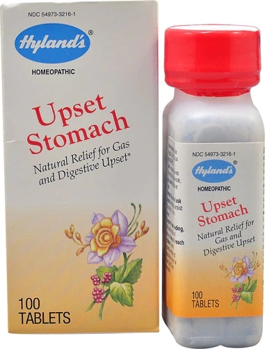 Hyland's Upset Stomach Alívio Rápido - 100 Comprimidos: Conforto Digestivo Natural