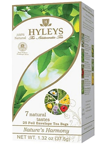Hyleys Nature's Harmony Chá 7 Sabores Naturais - 25 Sachês (2g cada) - Bem-estar e Sabor