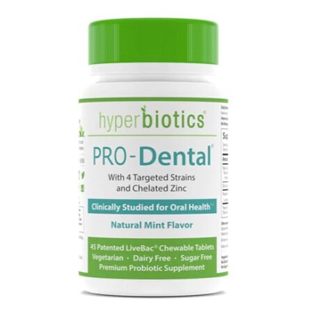 Hyperbiotics PRO-Dental® Probiotics for Oral Health Natural Mint -- 45 Chewable Tablets