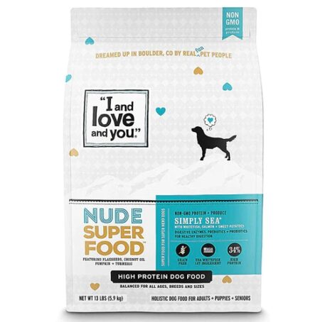 I and Love and You Naked Essentials Grain Free Dog Food Simply Sea Recipe -- 13 lbs