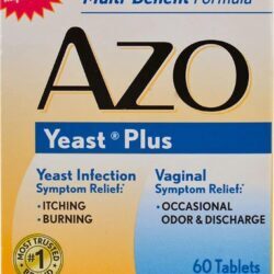 I-Health AZO Yeast® Plus Homeopático - 60 Comprimidos: Alívio Natural para o Bem-Estar Íntimo