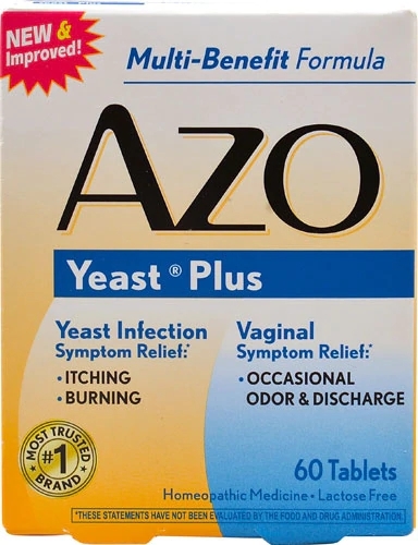 I-Health AZO Yeast® Plus Homeopático - 60 Comprimidos: Alívio Natural para o Bem-Estar Íntimo