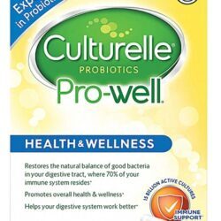 I-Health Culturelle Pro-Well Health & Wellness Probióticos Diários - 15 Bilhões de UFC - 30 Cápsulas Vegetarianas