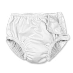 Fralda de Piscina Reutilizável iPlay Snap Absorvente 24 Meses - Branca - 1 Unidade | Conforto e Segurança para Bebês