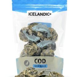 Petisco Natural Icelandic Plus Pele de Bacalhau para Cães – 85g: Saúde e Sabor Puro do Oceano