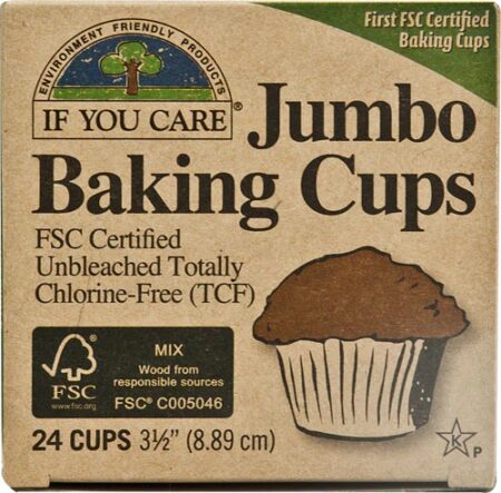 If You Care Baking Cups Jumbo Unbleached -- 24 Cups