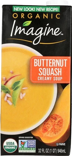 Imagine Foods Sopa Orgânica Cremosa de Abóbora Butternut - 946ml