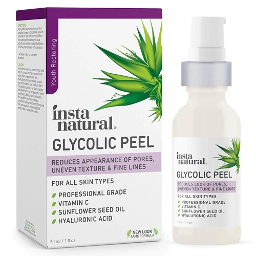 InstaNatural Glycolic Peel 30ml: Renove Sua Pele com Ácido Glicólico Puro