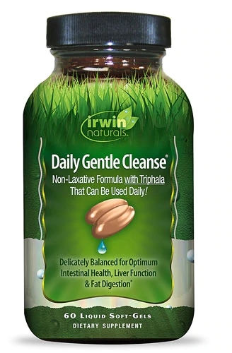 Irwin Naturals Daily Gentle Cleanse - 60 Cápsulas Gelatinosas Líquidas para Desintoxicação e Bem-Estar