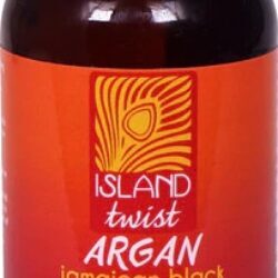 Óleo de Rícino Preto Jamaicano Island Twist c/ Argan - 118ml (4 fl oz) - Revitaliza Cabelo e Pele