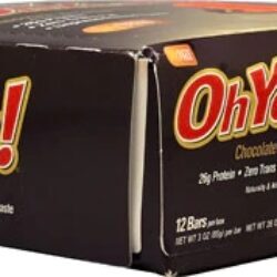 Barra Proteica ISS Research OhYeah!® Sem Glúten Sabor Chocolate & Caramelo - Caixa com 12 Barras (Aprox. 852g)