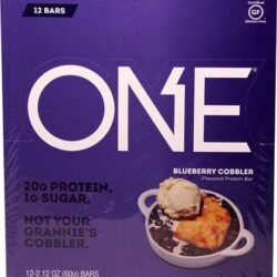 Barra de Proteína ISS Research OhYeah!® ONE Protein Bar Blueberry Cobbler - 12 Barras (Aprox. 60g cada)