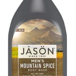 Jason Men's Body Wash All-In-One Mountain Spice 887ml - Limpeza Revigorante e Cuidado Completo
